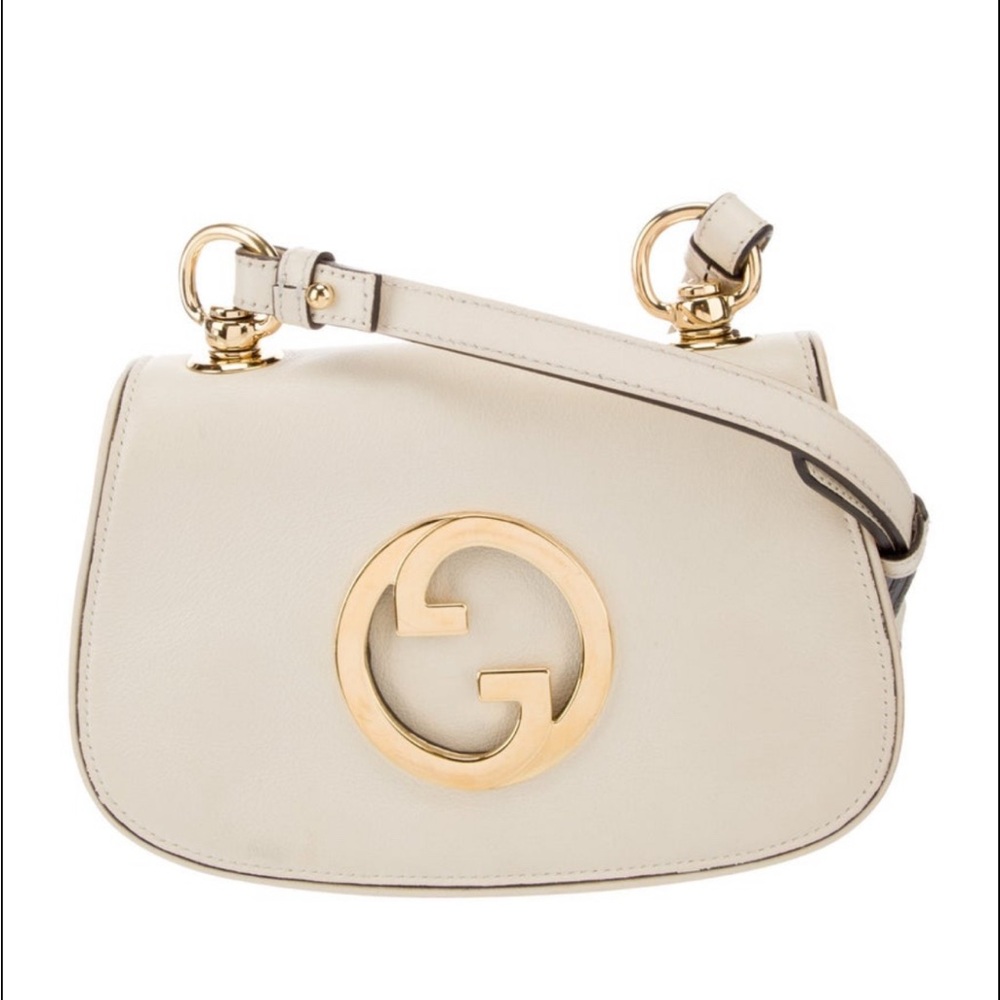 Gucci Cream Crossbody Bag with Saddle Design - Picture 1 of 3